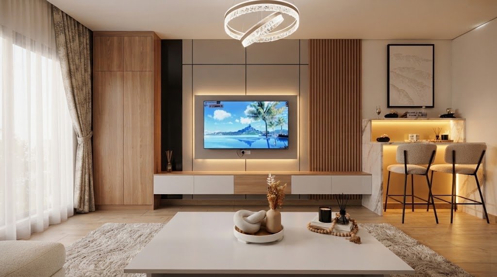 Green home decor in UAE with artificial plants